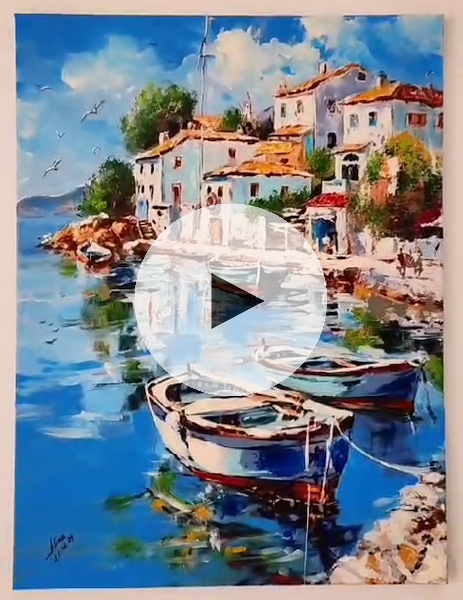 ArteDiAlina.com painting: Because the sky is so blue
